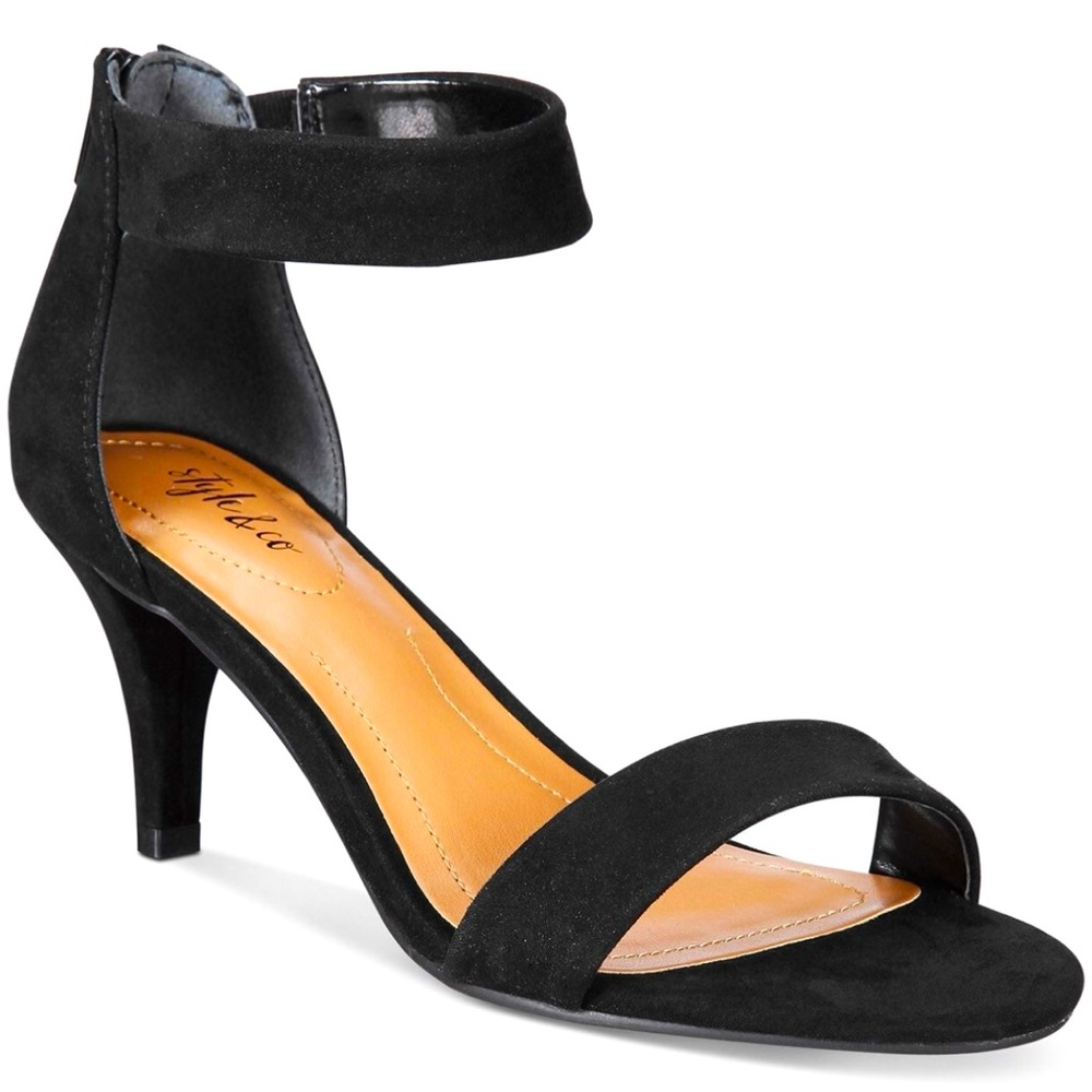 Style & Co Paycee Two-Piece Dress Sandals Microsuede ~ NEW